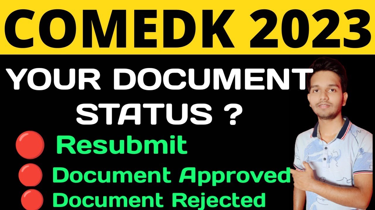 Comedk 2023 Counselling | Document Verification Status Comedk 2023 #comedk2023 #comedk