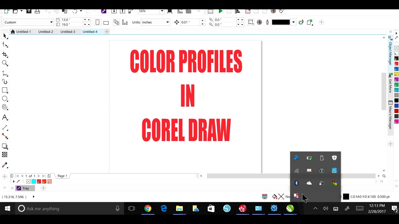 Coreldraw Color Management ICC Profiles for Screen Printers