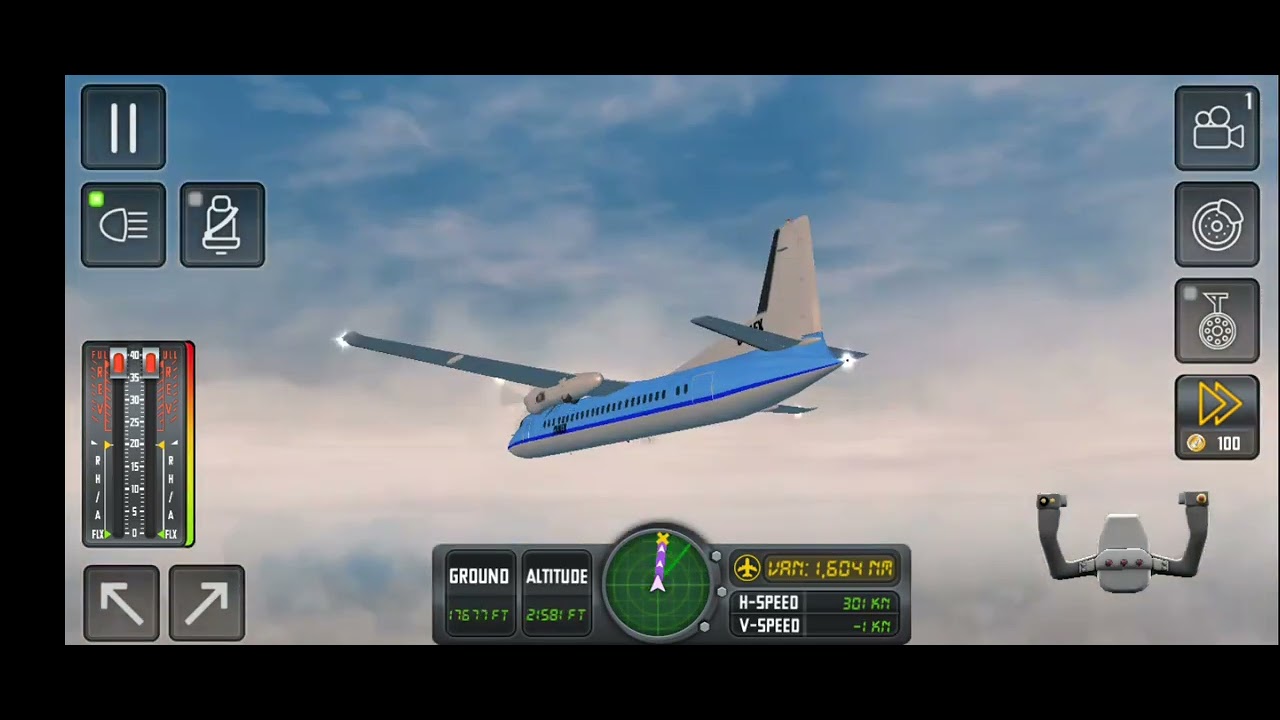 flight simulator - Los angeles to california