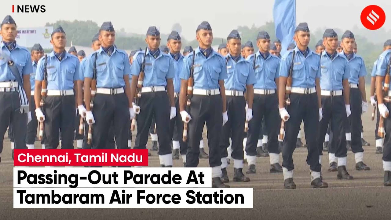 Passing Out Parade of IAF’s Technical Traders Underway At Tambaram Air Force Station, Chennai