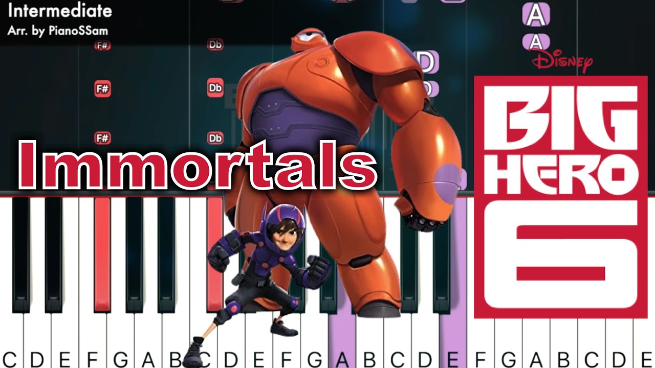 [Intermediate] Immortals - BIG HERO 6 | Piano Tutorial