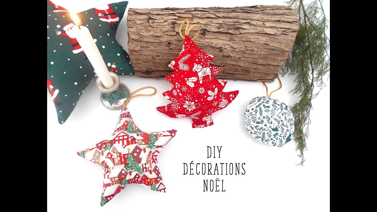Coudre des décorations de Noël, tuto déco Noël