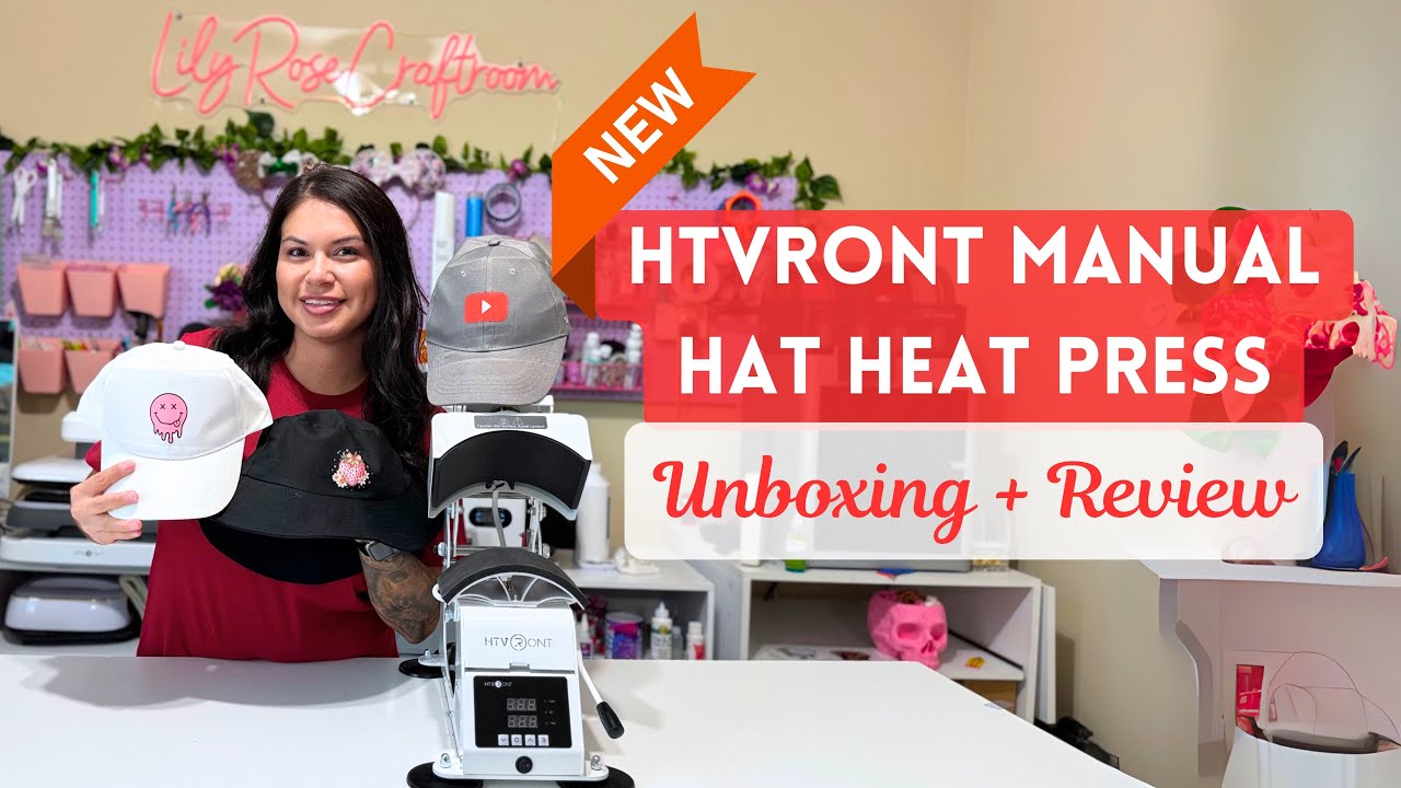 Распаковка и честный обзор ручного термопресса HTVRONT для шляп! Стоит ли оно того?