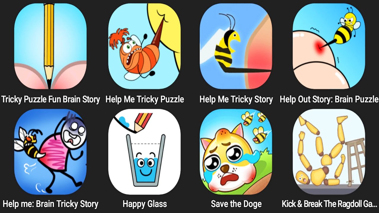 Tricky Puzzle Fun Brain Story,Help Me Tricky Puzzle,Help Me Tricky Story,Help Out Story Brain Puzzle