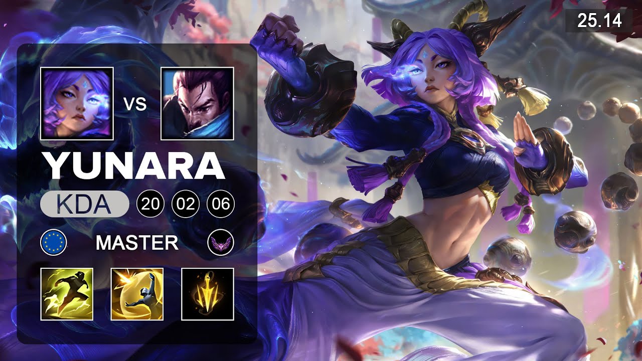 Yunara vs Yasuo ADC - EUW Master - Patch 25.14 Season 15