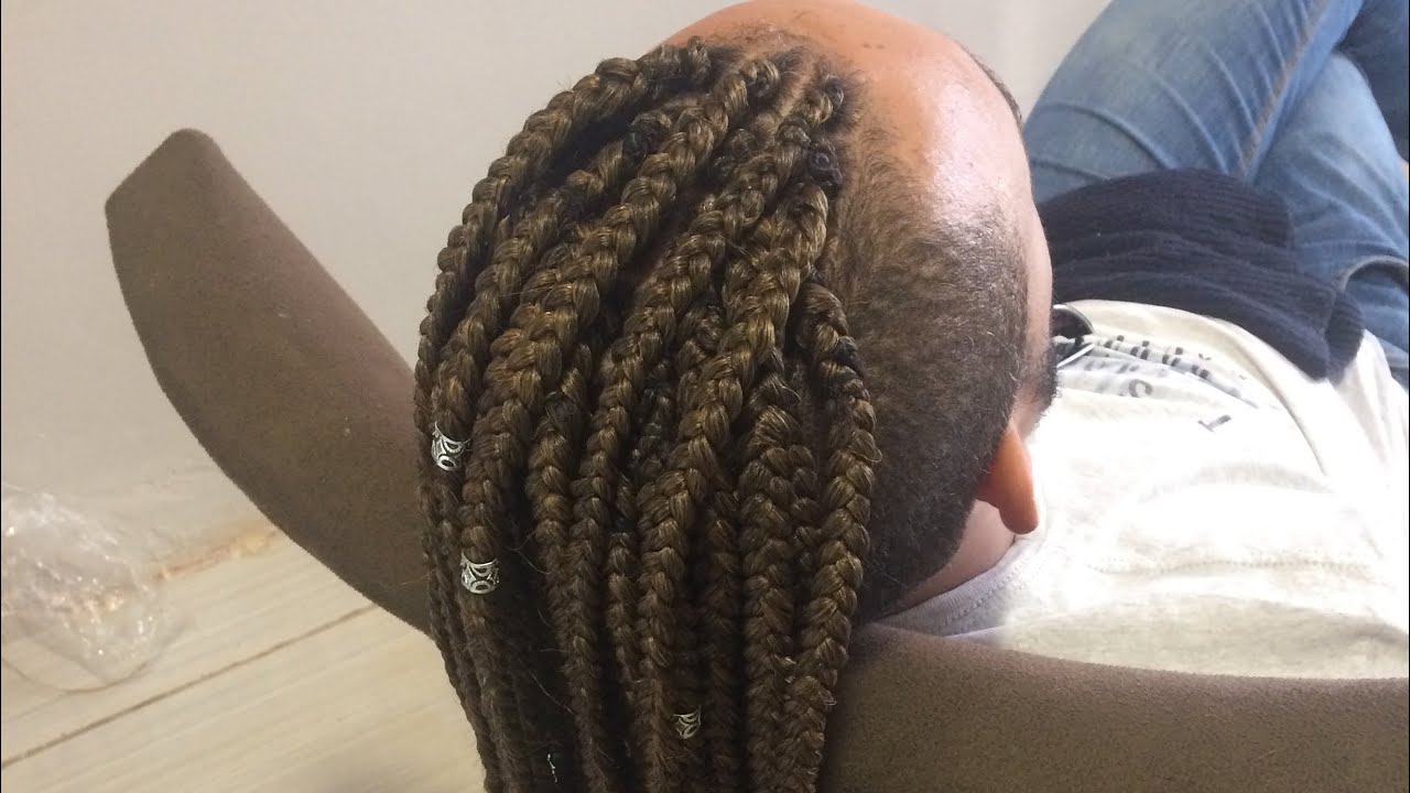 Trança masculina com base