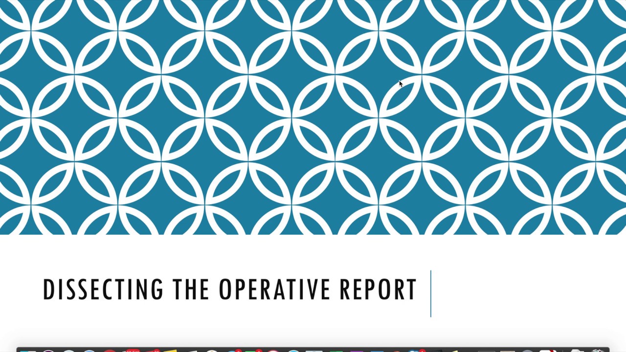Dissecting the Operative Report