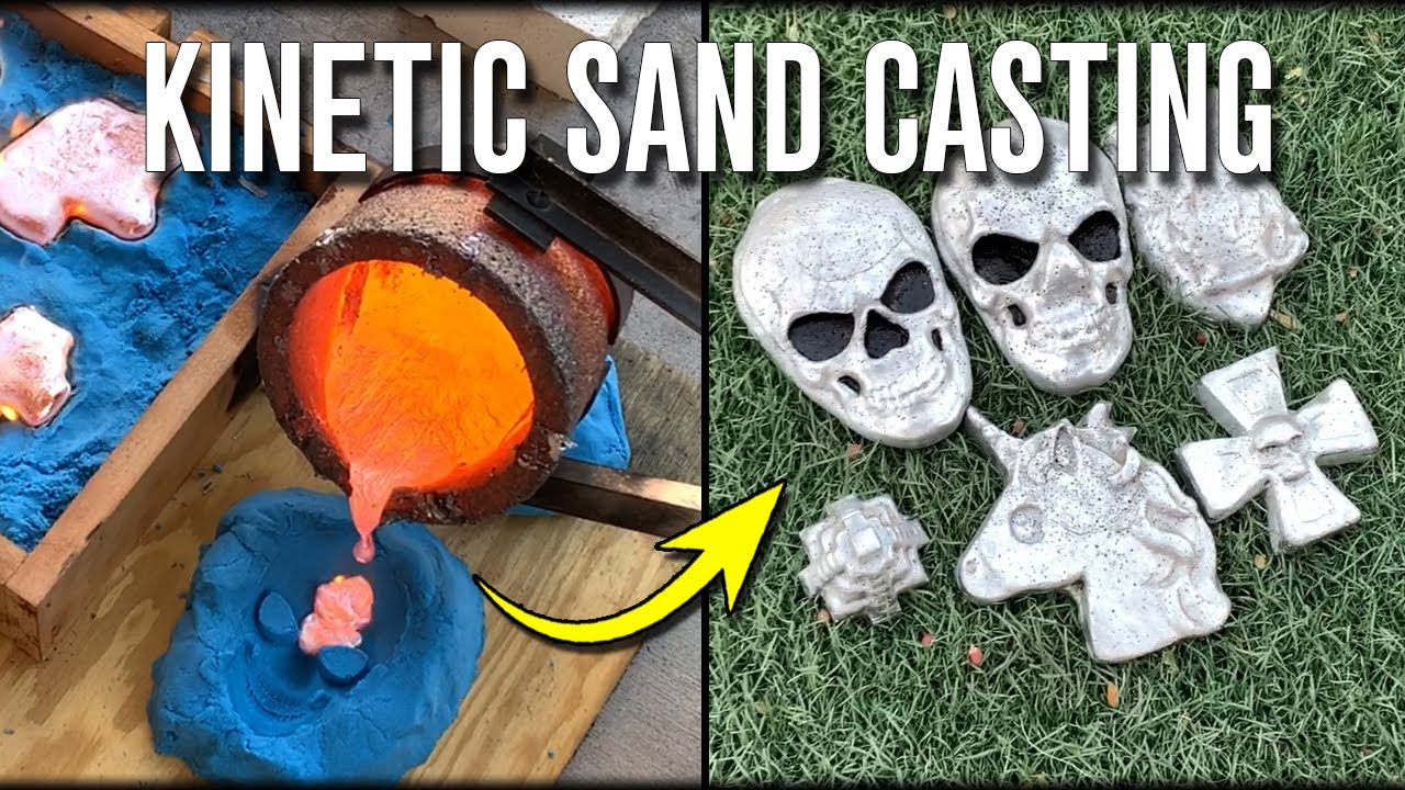 Can You Cast Molten Metal In KINETIC Sand? Play Sand Testing