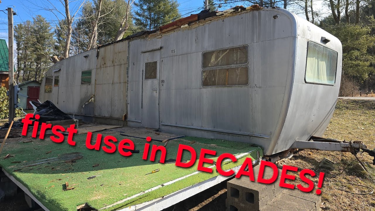 We CAMPED OUT in this 1952 Spartanette Trailer Coach - First Use in DECADES! How Was It?