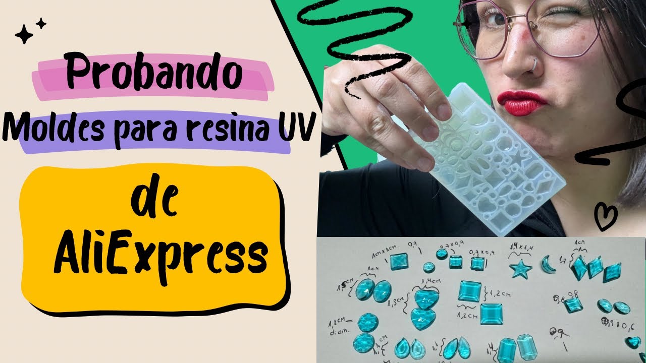 Pruebo moldes para hacer accesorios en resina UV AliExpress  | molds to make UV resin accesories