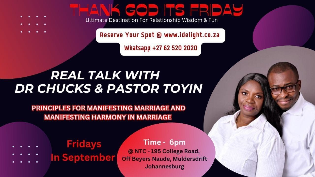 Thank God It's Friday - Principles for Manifesting Marriage and Manifesting Harmony in Marriage