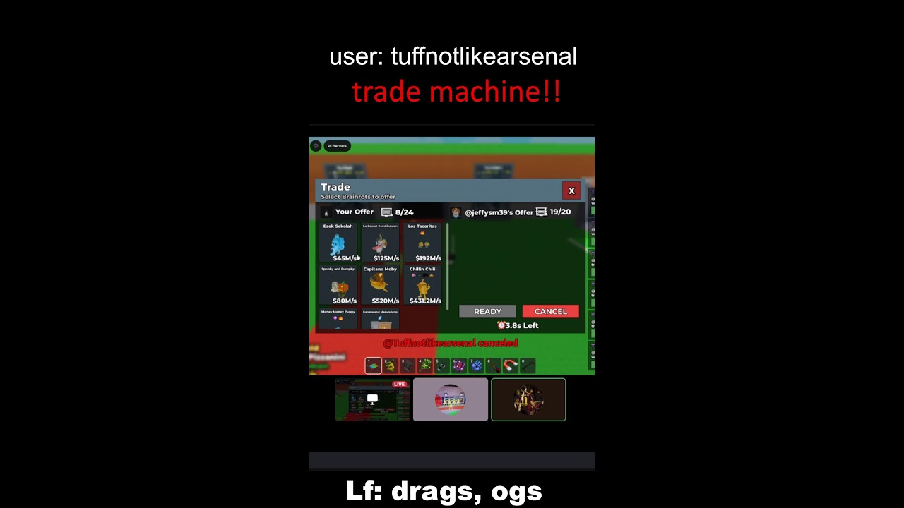TRADING LIVE IN SAB! (TRADE MACHINE!!!!!!)