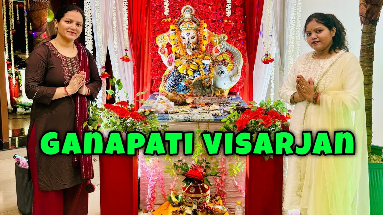 Full Masti on Ganpati Visarjan 🥰 | Emotional Moment For Everyone 🥺 #poojanegivlogs19