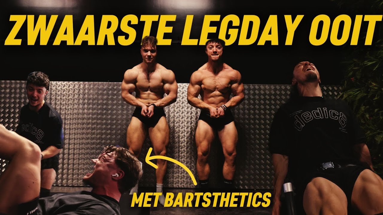 4 UUR DURENDE LEG DAY FT. BARTSTHETICS | ROAD TO STAGE EPISODE 4