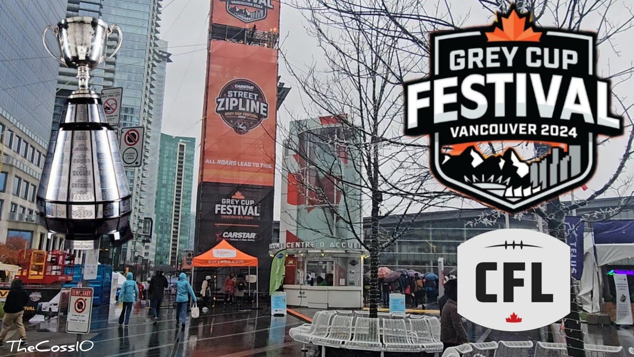 Walking Around The 111th Grey Cup Festival In Vancouver, British Columbia 🇨🇦- November 16, 2024