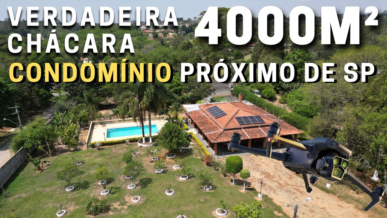 Ch&aacute;cara de 4000m&sup2; a venda em excelente condom&iacute;nio, Pomar formado, topografia plana, IBI&Uacute;NA COD PI20