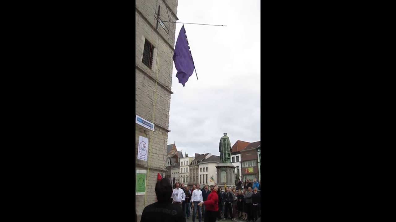 World championship flag throwing, Aalst, Belgium