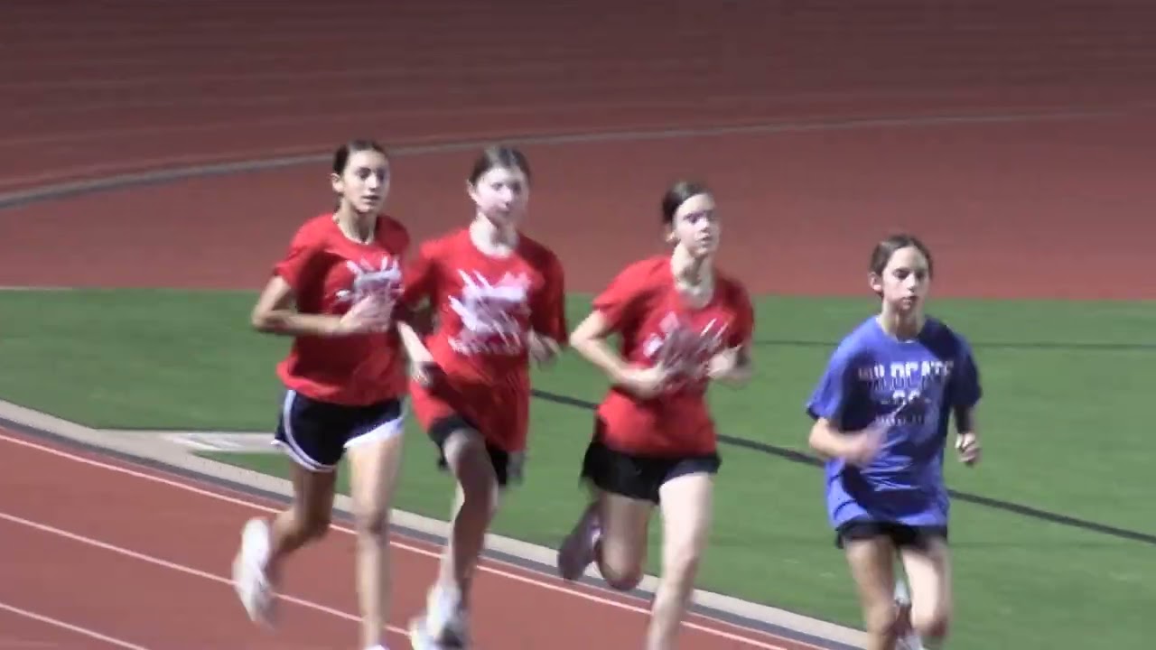 Middle School Girls Practice 800M Run Jan 8, 2026 (at Midlothian Heritage)