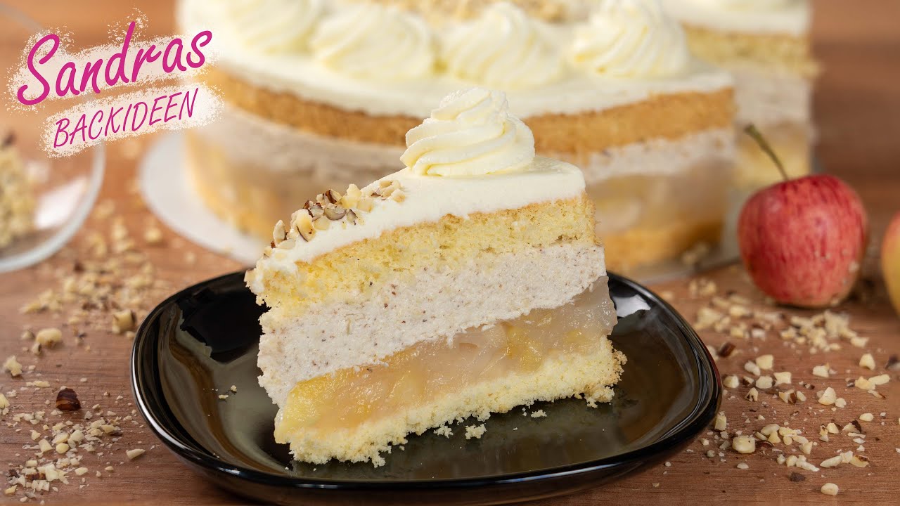Nusstorte mit Äpfeln – Cremig, fruchtig & einfach lecker