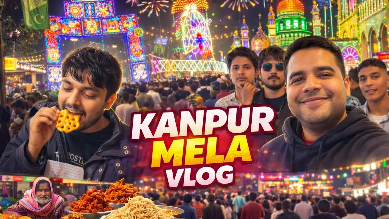 Kanpur Mela ne to dil jeet liya 😍🔥Lights ✨ Food 😋 Crowd 💥Full Masti 🎡