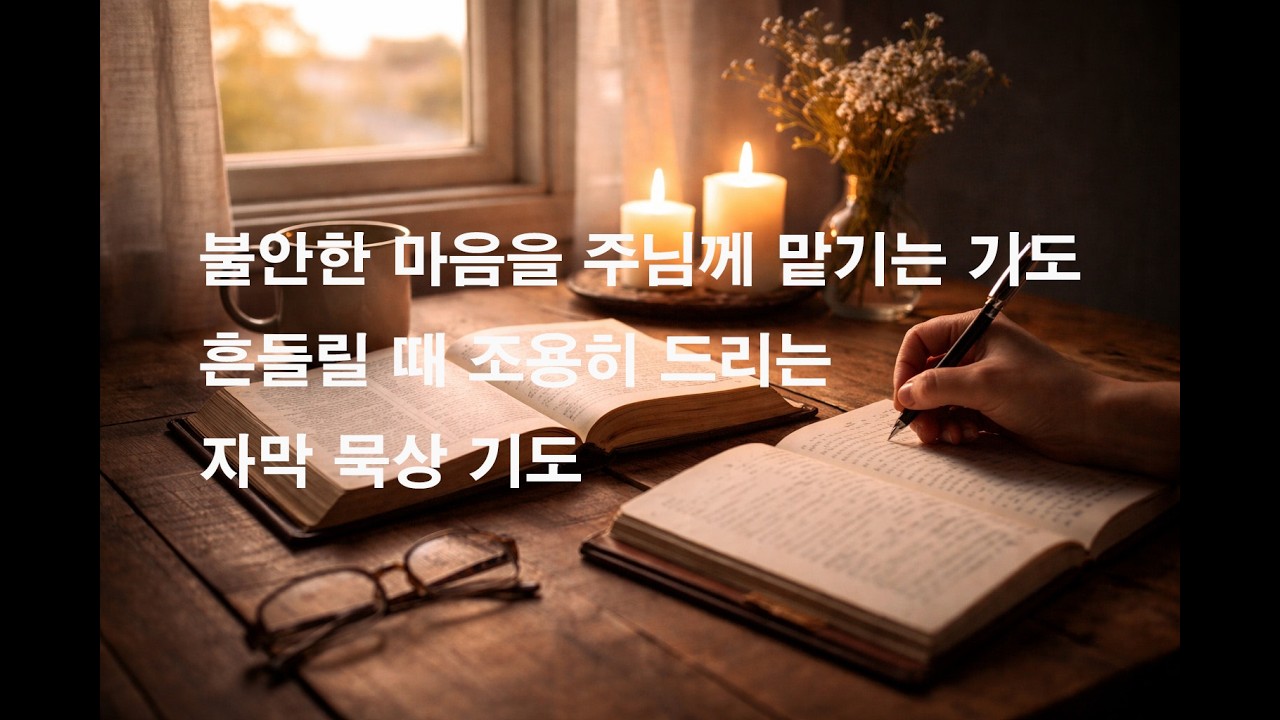 불안한 마음을 주님께 맡기는 기도｜흔들릴 때 조용히 드리는 자막 묵상 기도