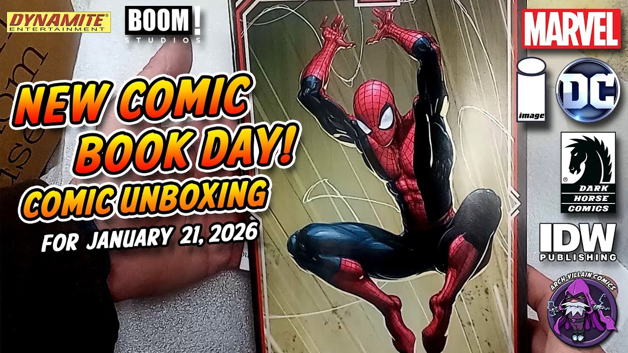 New COMIC BOOK Day - Marvel & DC Comics Unboxing January 21, 2026 - New Comics This Week