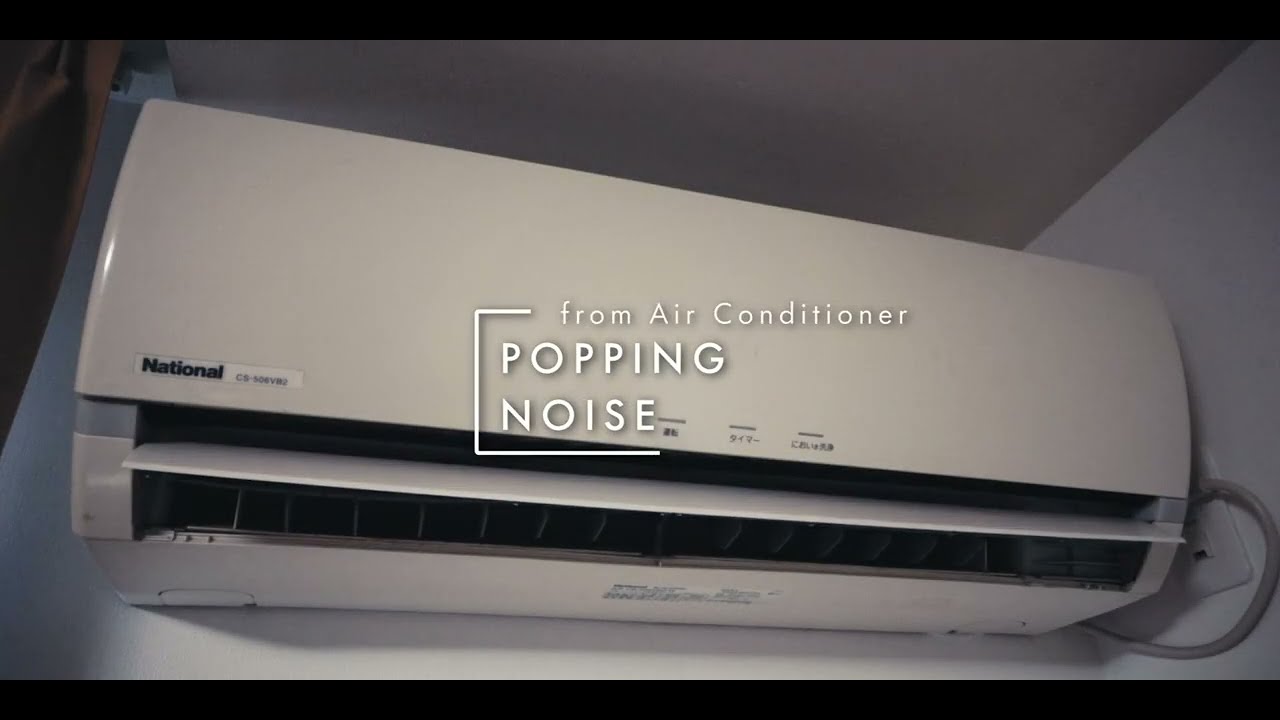 [ Ambient Sounds in Japan ] POPPING NOISE from Air Conditioner [ ASMR ]