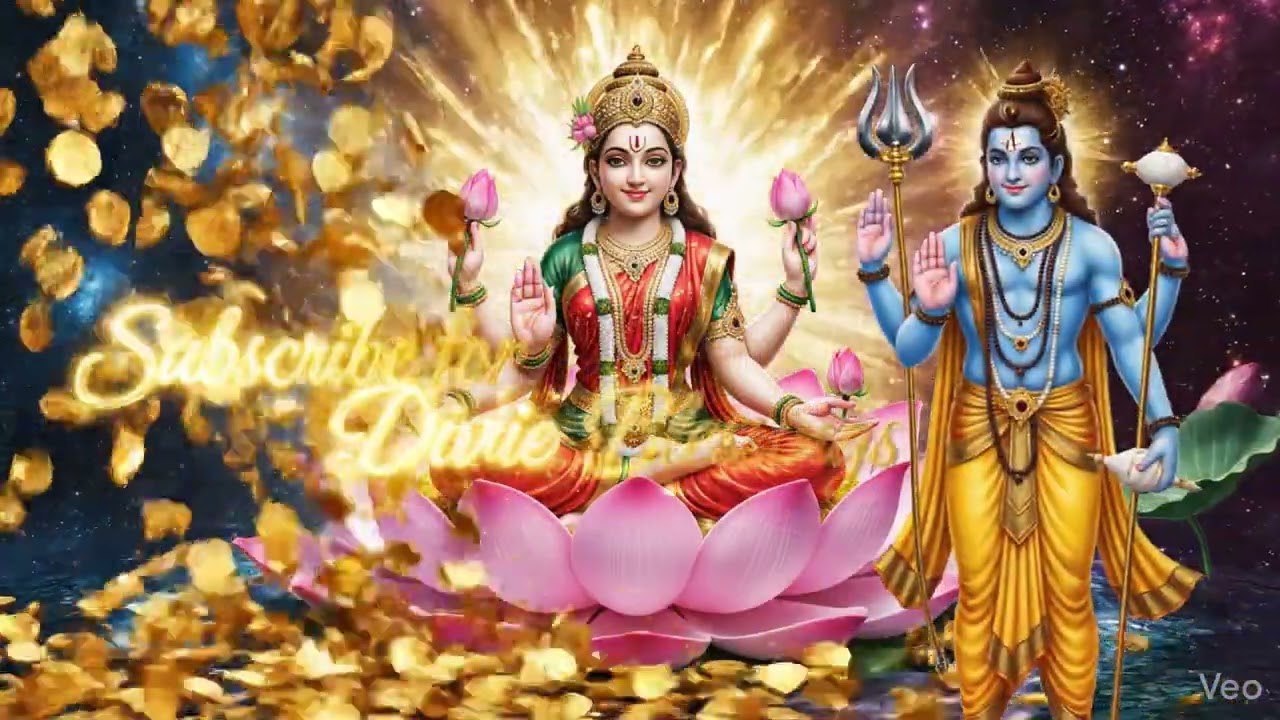 Vishnu & Laxmi Together ✨ Divine Blessing of Wealth & Peace