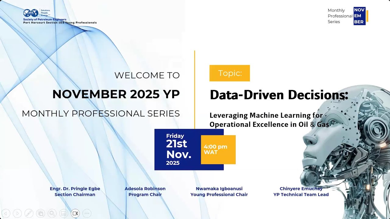 SPE S103 YP November Monthly Professional Series
