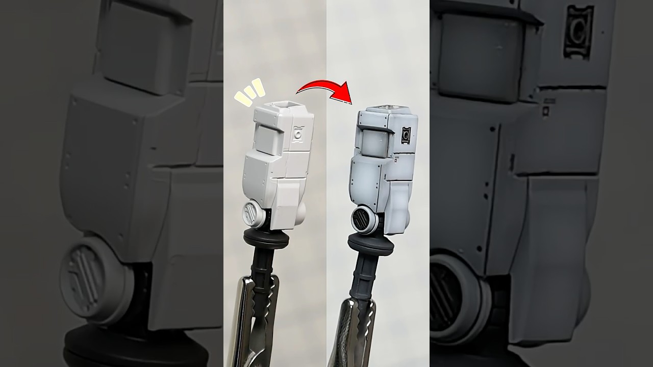 Seam Line Removal Tutorial: RX-78F00/E Gundam Feather Unit  [Expo 2025 Ver.]