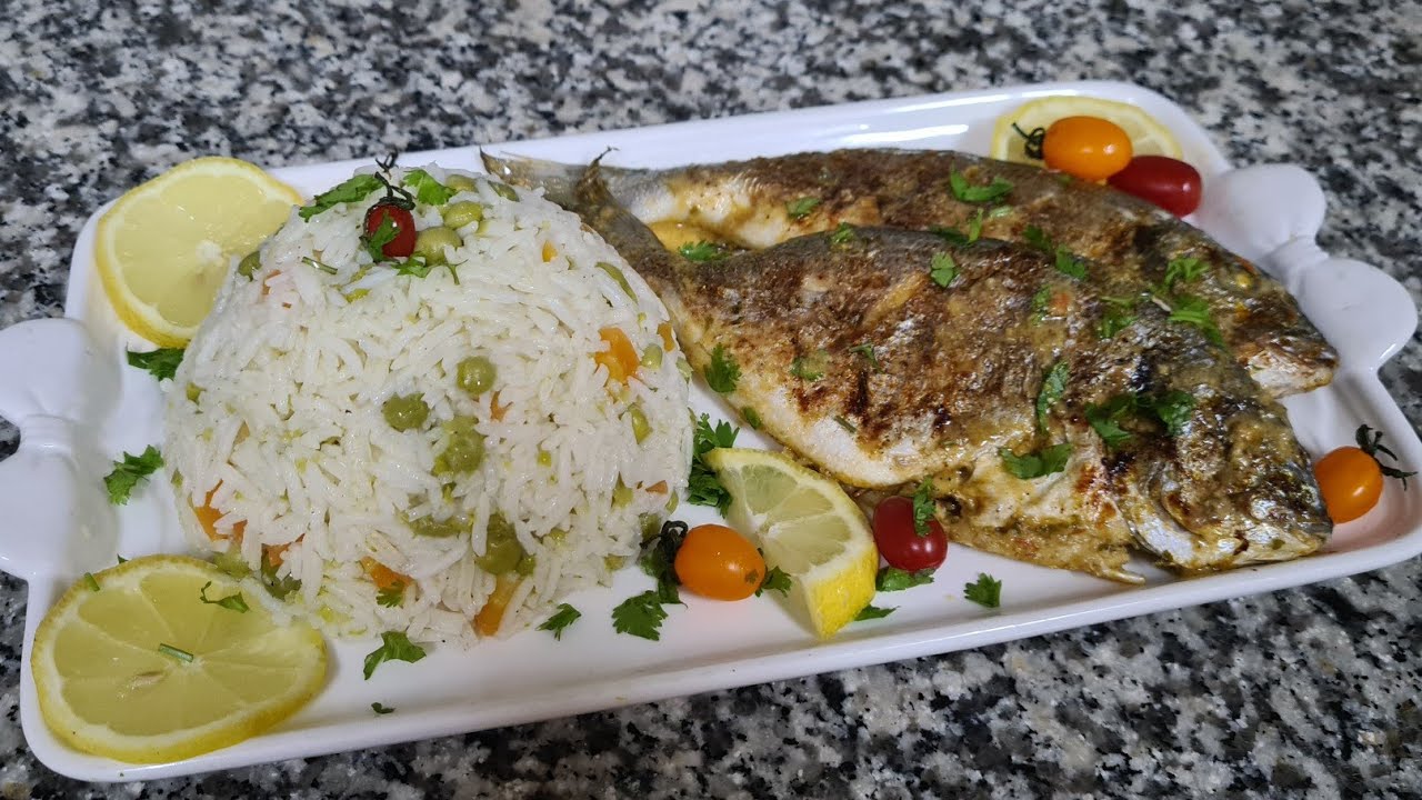 أطيب سمك دوراد مشوي بتتبيلة رائعة وطريقة طهي سهلة وسريعه. حوت مشوي من غير فرن