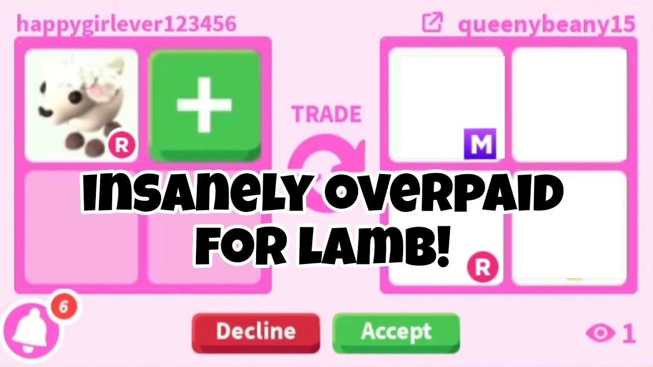 😱😛No Way! They *INSANELY OVERPAID* For My LAMB In Adopt Me + SEEING OFFERS FOR GIANT PANDA..😱🔥