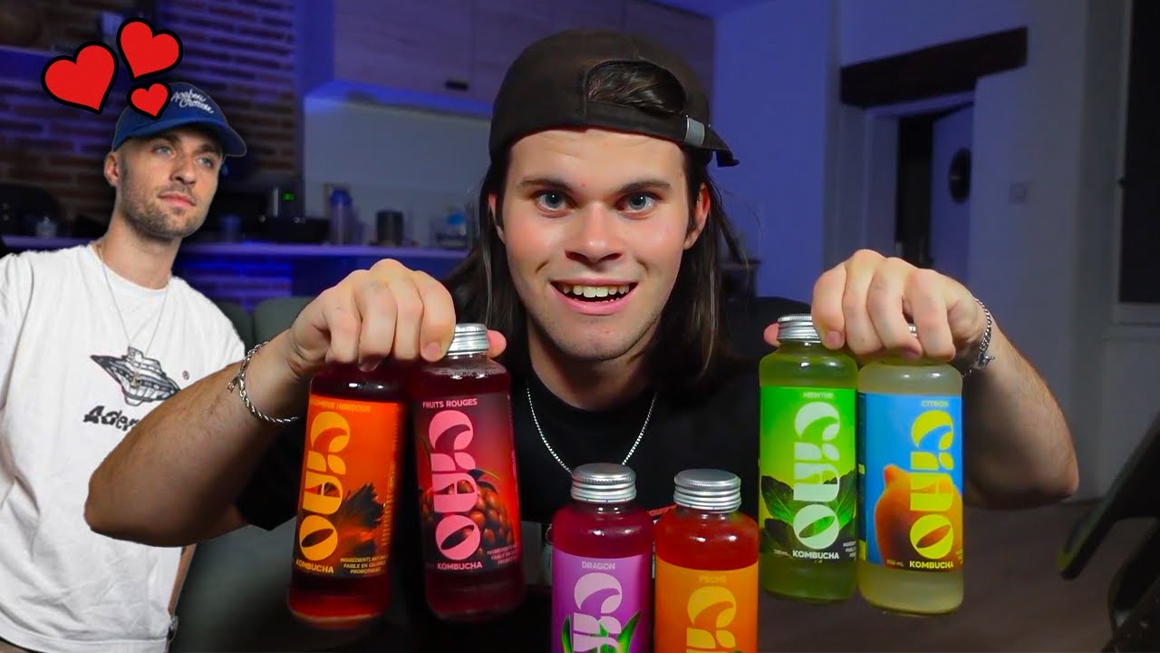 Ce Fan de SQUEEZIE découvre le CIAO KOMBUCHA (incroyable...)