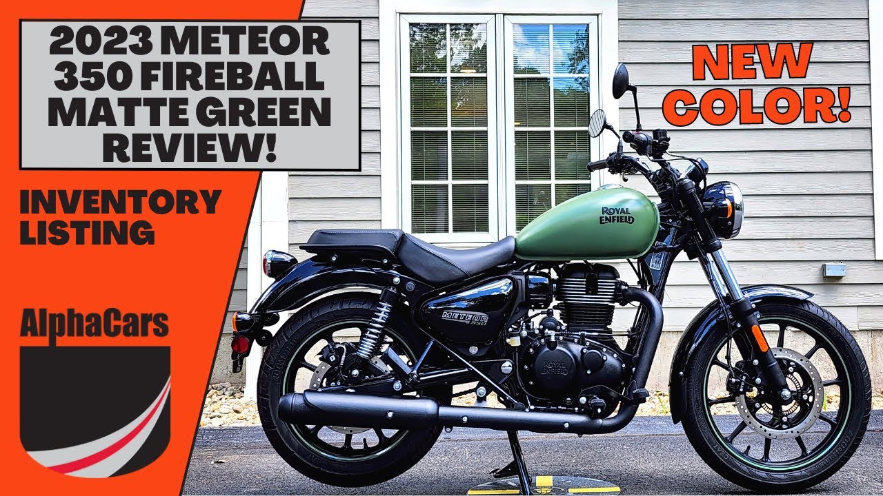 We Review the NEW Fireball Matte Green 2023 Royal Enfield Meteor 350!