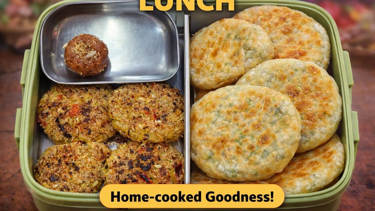 बच्चों के टिफिन के लिए न तेल न ज्यादा मेहनत 12min एनर्जी से भरपूर tasty नाश्ता । lunch box 😍