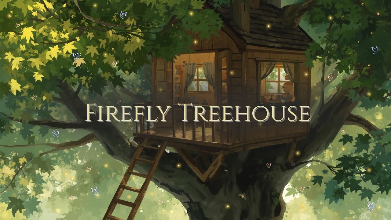 Firefly Treehouse | Gentle Sleep or Rest Music for Kids | Calm, Cozy, and Safe