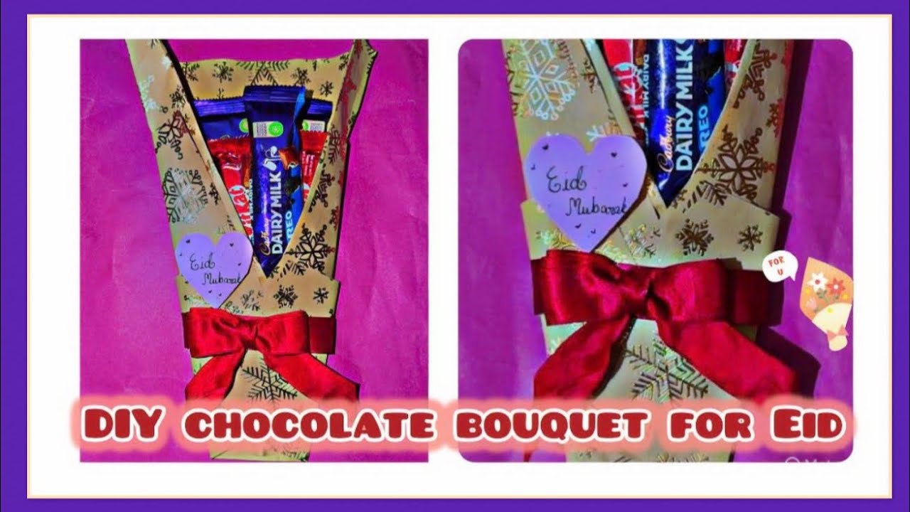 DIY Chocolate Bouquet For Eid || Easy Eid Gift Idea ||Chocolate Bouquet DIY 