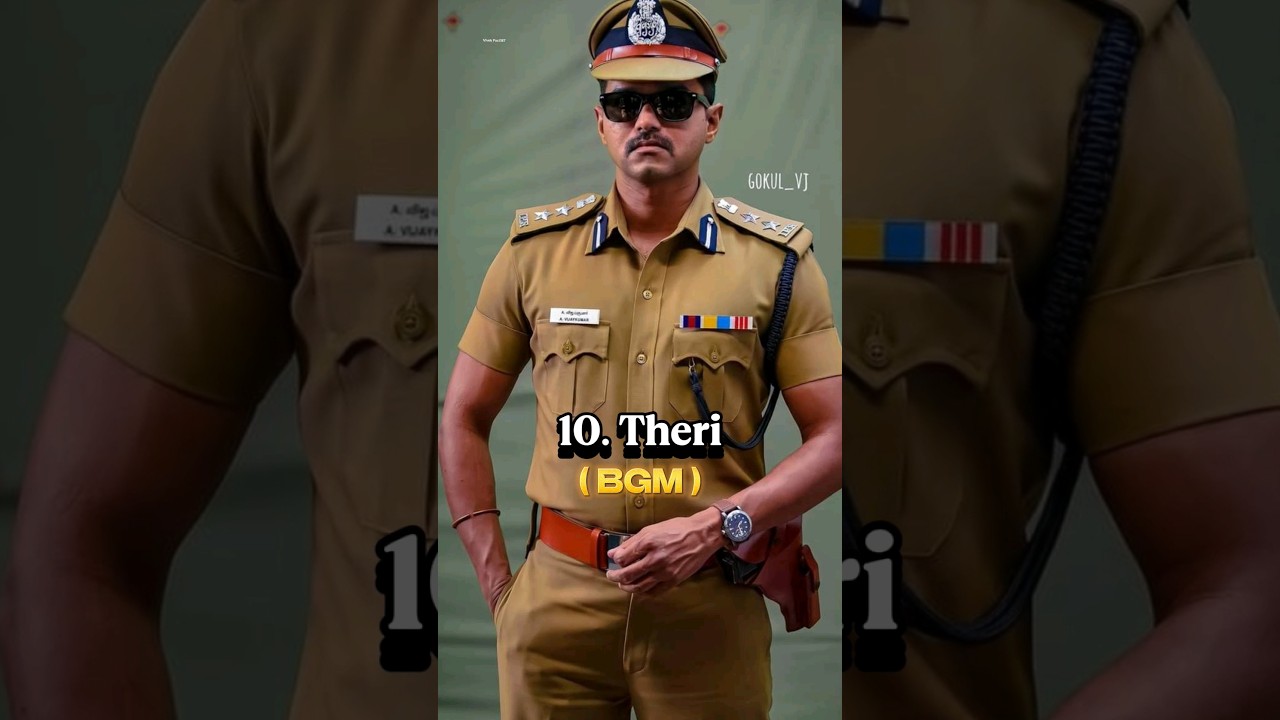 Top 10 Epic & Most Powerful BGM Of Thalapathy Vijay #ytshorts #top
