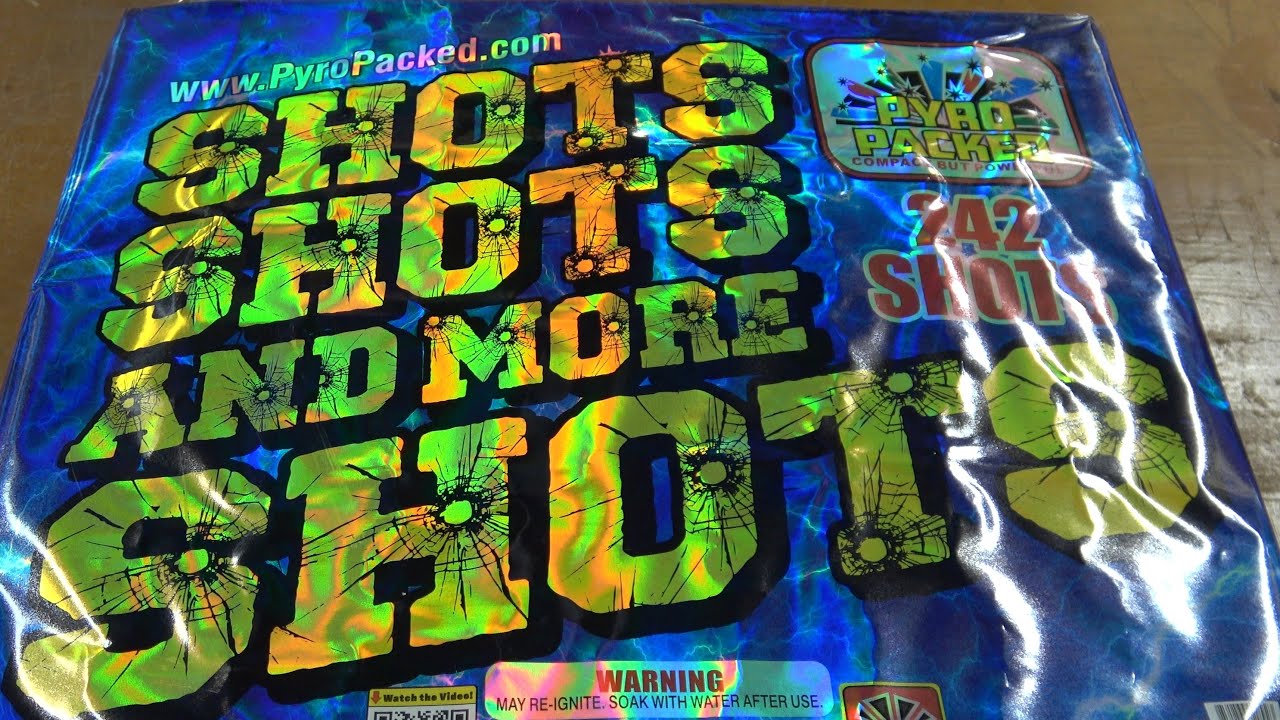 Shots, Shots, and More Shots 242 shot 500g zipper cake by  Pyro Packed