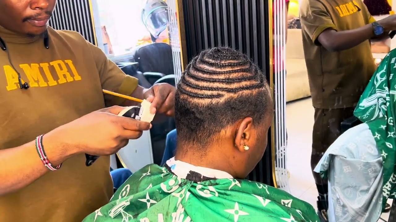 Curly Pixie Sew-In Transformation | Clean Cornrow Base & Tapered Sides#youtubeshorts#shorts#beauty 