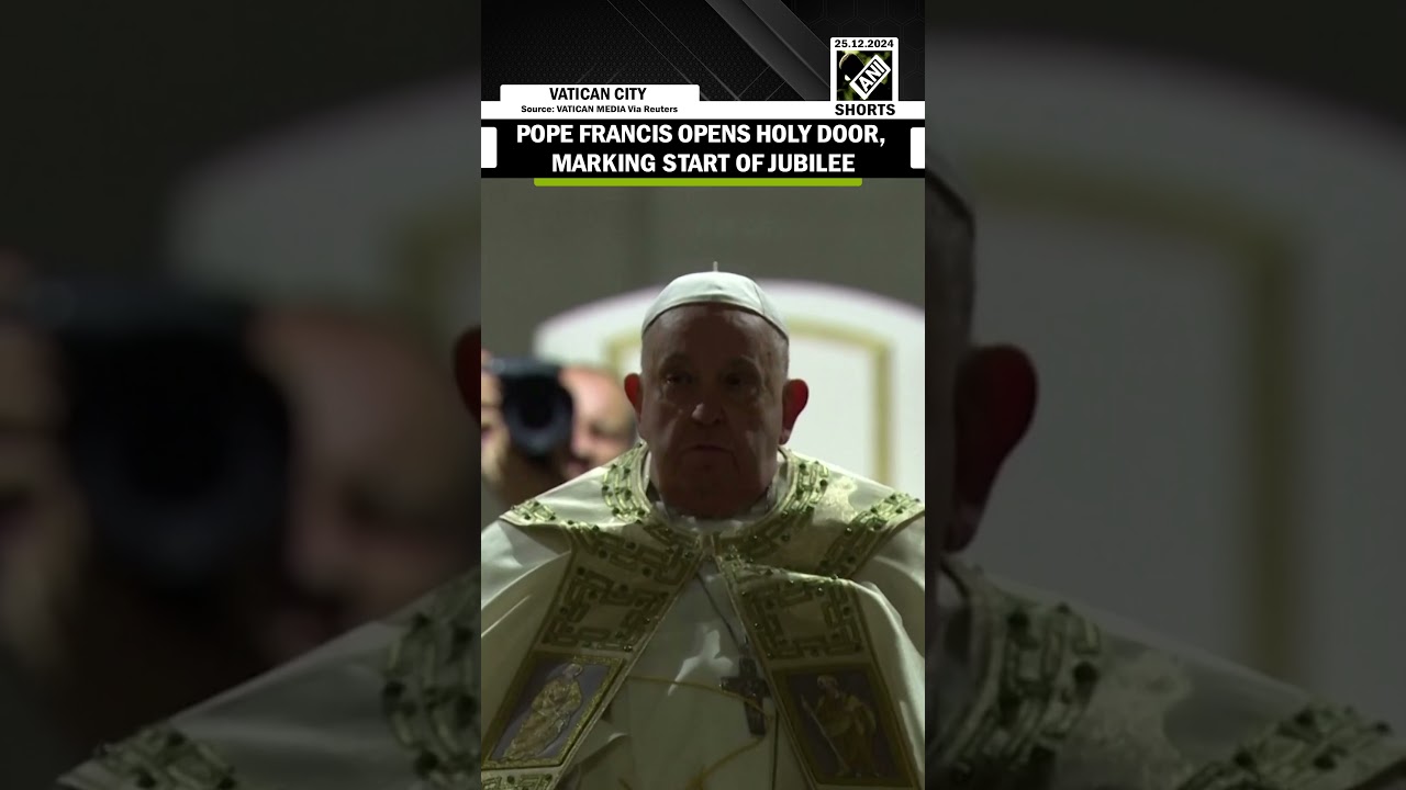 Pope Francis opens Holy Door of St. Peter&rsquo;s Basilica marking the start of Jubilee on Christmas Eve