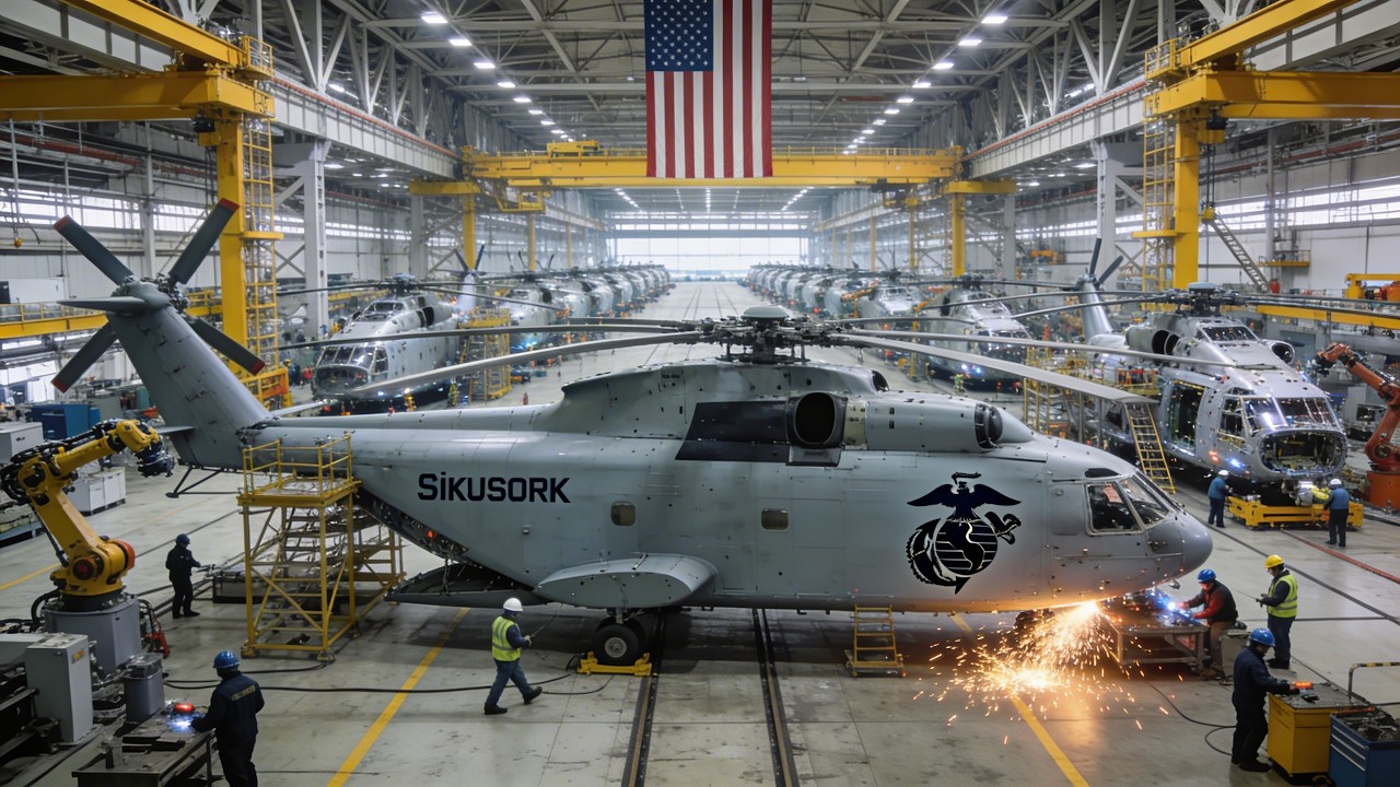 Inside the Secret CH-53K Factory | Building the Marines’ $135M Super Heavy-Lift Helicopter