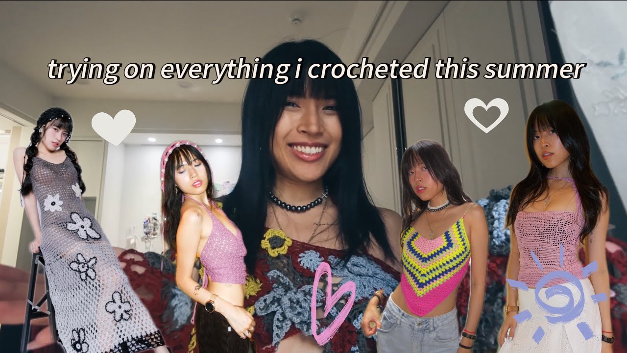 ☀️ trying on everything i crocheted this summer ☀️