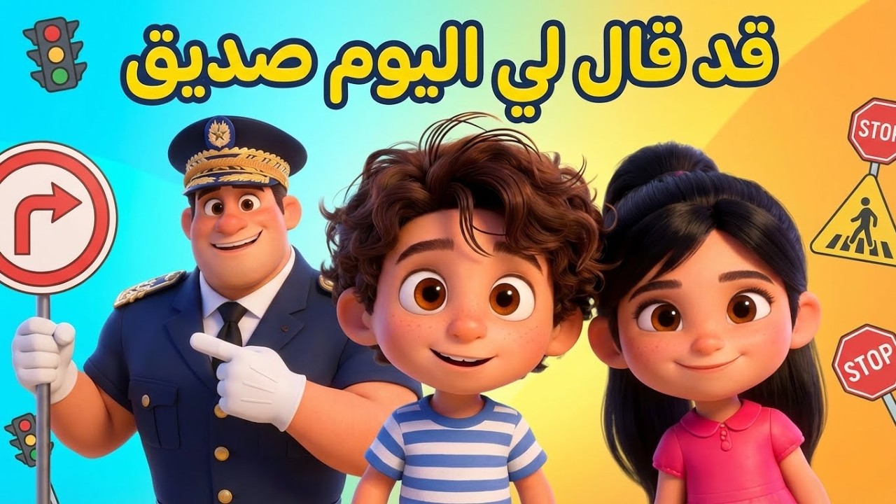 أنشودة حق الطريق 🎵 قد قال لي اليوم صديق [مع الكلمات] 🚦