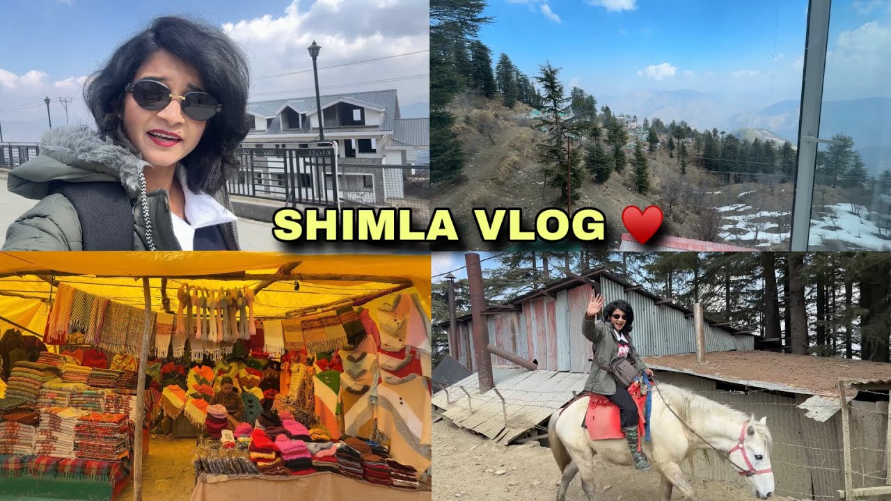 Shimla Tour🌲♥️| Kufri Horse Riding | Green Valley | Mall Road | Famous Food & Tourist Places