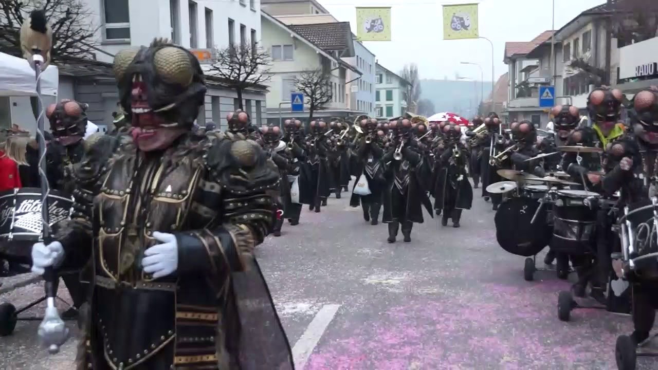 Fasnacht Huttwil 24.02.2018 FLEIGUTÄTSCHER VISP ( 1 )
