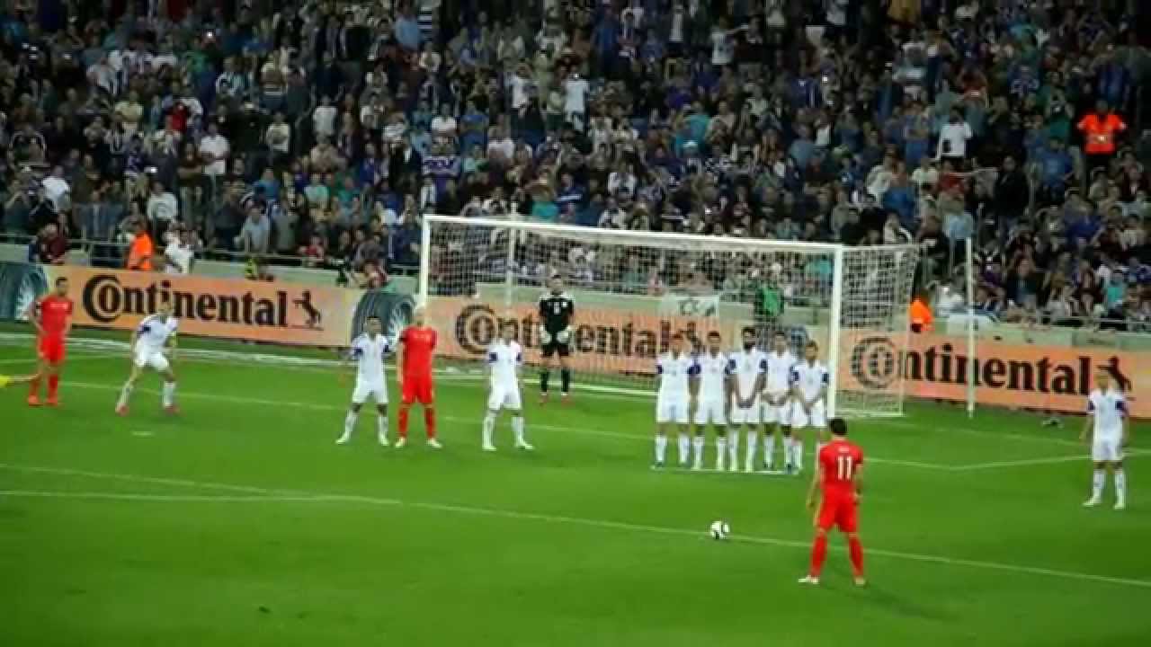 Gareth Bale Amazing Free Kick - Israel vs. Wales 1080p FULL HD