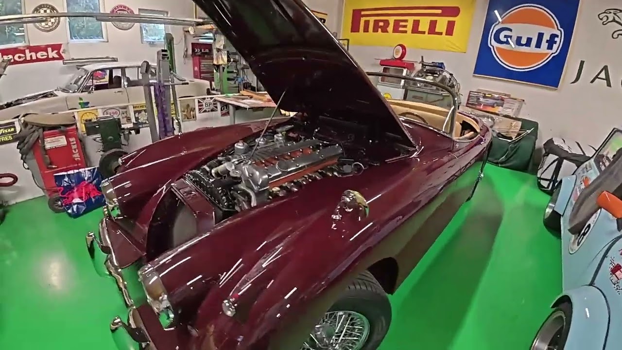 Отделка капота Jaguar XK 150 Roadster 1958 года и тест TÜV