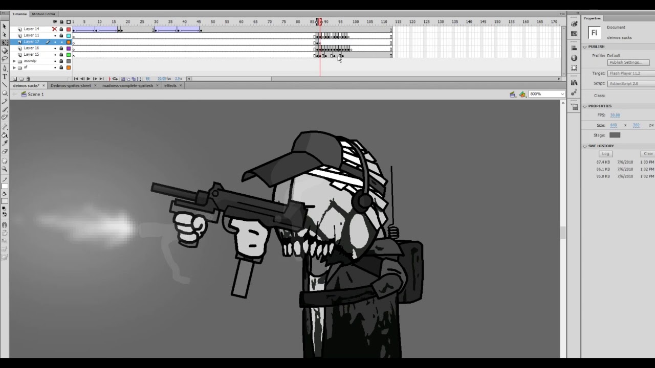 Madness Combat Dedmos Test Timelapse