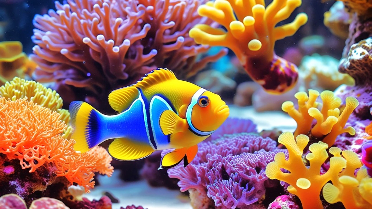 The Best 4K Aquarium - Dive Into The Mesmerizing Underwater Realm, Sea Jellyfish, Coral Reefs . #6